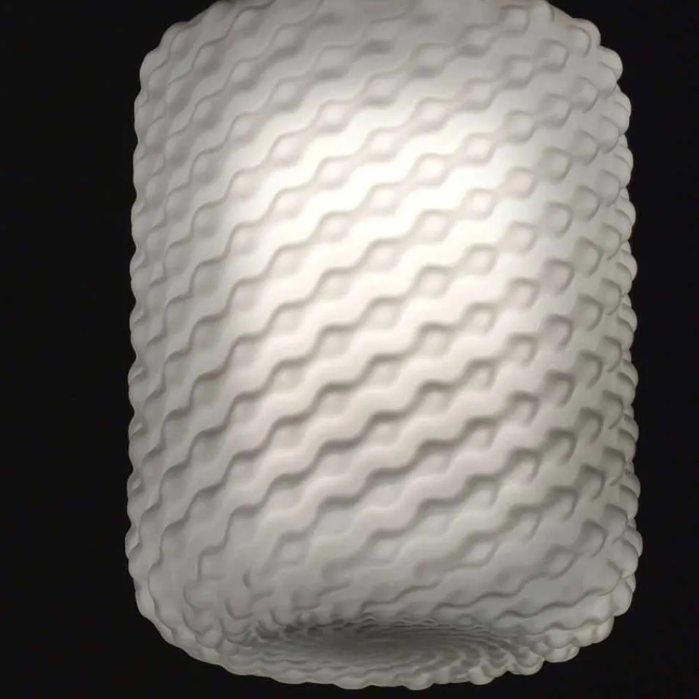 Selene Venezia Murano Lampen-Selene Domino Hängelampe aus geblasenem Glas, Ø21 H 27/140 cm