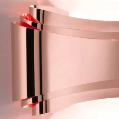 Selene Venezia Moderne Wandleuchten-Selene Ionica Wandleucht aus Glas und Stahl, 30x10H16cm, made in Italy