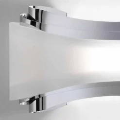 Selene Venezia Moderne Wandleuchten-Selene Ionica Wanleuchter aus Stahl und Glas,32x10H16cm, made in Italy