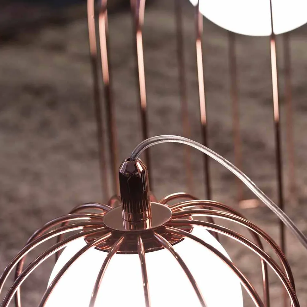 Selene Venezia Murano Lampen-Selene Kluvì moderne Tischlampe aus geblasenem Glas Ø33 H41cm