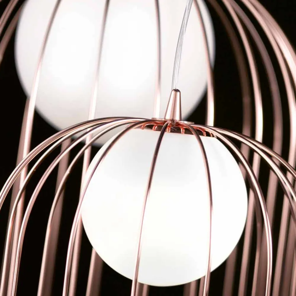 Selene Venezia Murano Lampen-Selene Kluvì moderne Tischlampe aus geblasenem Glas Ø33 H41cm