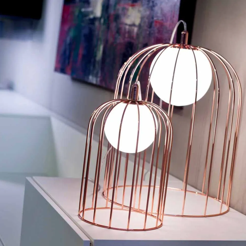 Selene Venezia Murano Lampen-Selene Kluvì Tischlampe aus geblasenem Glas, Design Ø54 H 70cm