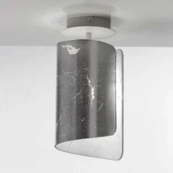 Selene Venezia Design Deckenleuchten-Selene Papiro Deckenlampe aus Kristall Ø15 H30cm, made in Italy