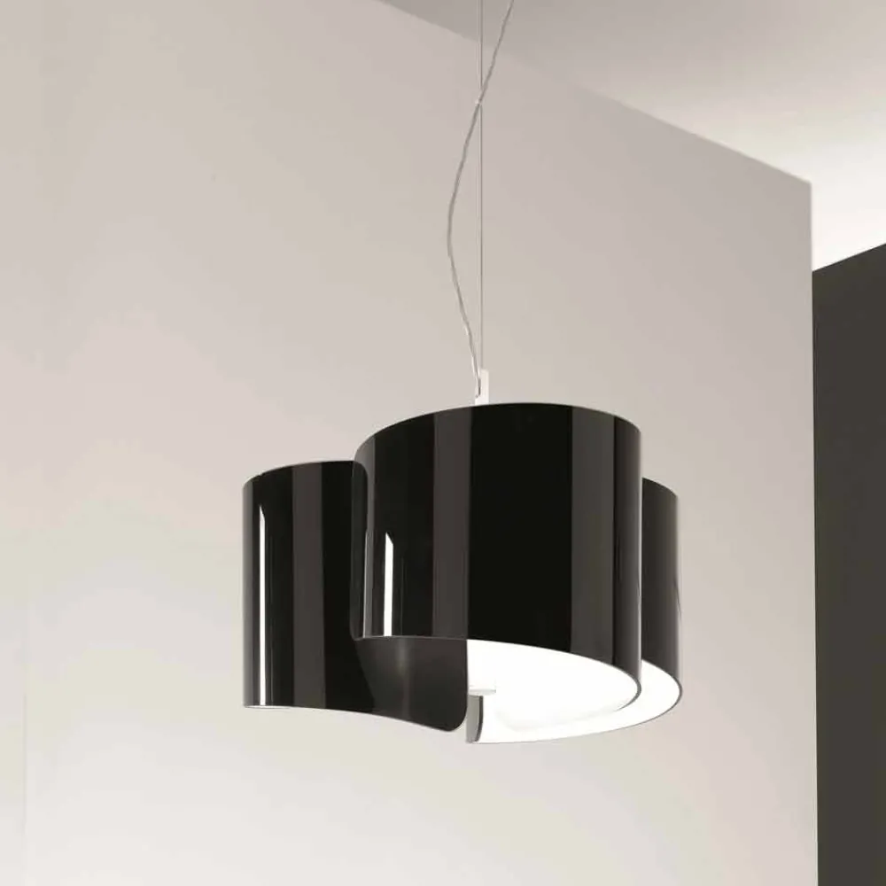 Selene Venezia Moderne Pendelleuchten-Selene Papiro Hängelampe made in Italy Ø46x H 140 cm