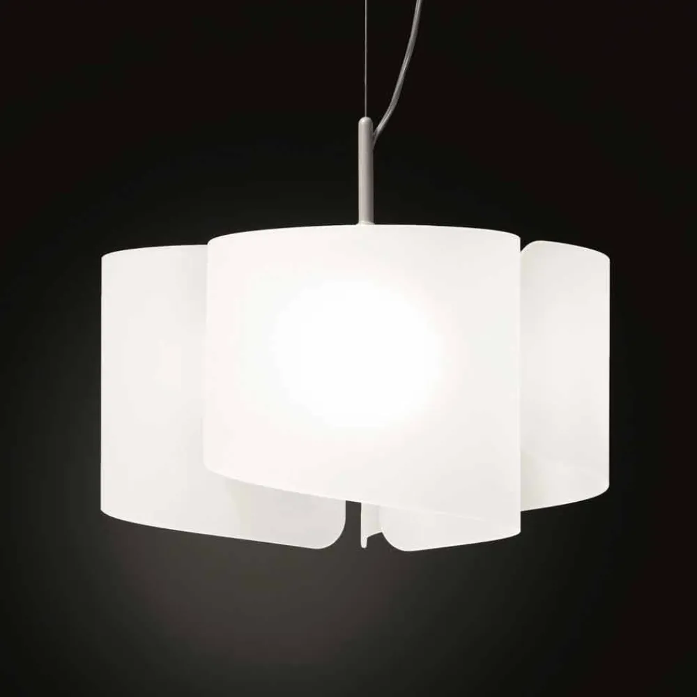 Selene Venezia Moderne Pendelleuchten-Selene Papiro Hängelampe made in Italy Ø46x H 140 cm