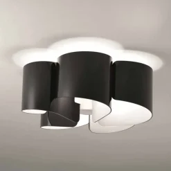 Selene Venezia Design Deckenleuchten-Selene Papiro moderne Deckenlampe aus Kristall Ø65 H28cm made in Italy