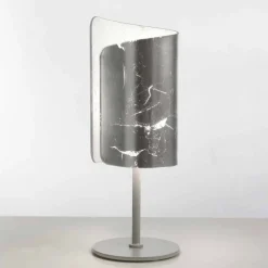 Selene Venezia Moderne Tischlampen-Selene Papiro Tischlampe aus Kristall, Ø15 H38cm modernes Design