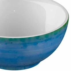 Viadurini Kitchen Becher Set Design-Service 6 Eisschalen und 2 Schalen aus farbigem Porzellan - Rurolo