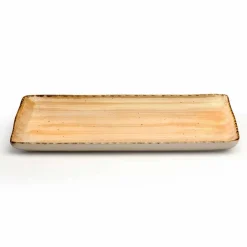 Viadurini Kitchen Teller Set-Service 12 rechteckige und runde farbige Steinzeugplatten, modernes Design - Simba