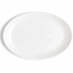 Viadurini Kitchen Geschirr Teller-Serviergeschirr Set 3 Stück Modernes Design aus weißem Porzellan - Malaga