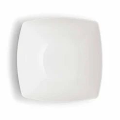 Viadurini Kitchen Geschirr Teller-Serviergeschirr Set 3 Stück Modernes Design aus weißem Porzellan - Malaga