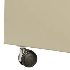 Viadurini Fire Design Kaminholzständer Aus Eisen Und Stahl-Servierwagen aus Metall und Holz mit 4 Rädern, hergestellt in Italien – Marienkäfer