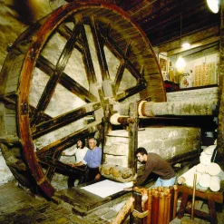 Viadurini by Marchi 1633 Geschirrtücher - Küchenhandtücher-Serviette gemischtem Leinen mit Handabdruck Einzigartiges Stück, 6 Stück