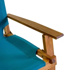 Viadurini in the Garden Holzsessel-Sessel aus Akazienholz und Baumwoll-/Polyester-Mischgewebe - Bottega