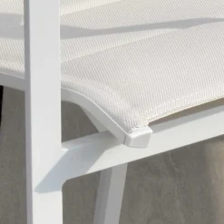 Viadurini in the Garden Metallsessel-Sessel aus Aluminium und Textilene mit Einsatz in den Armlehnen aus HPL - Righello