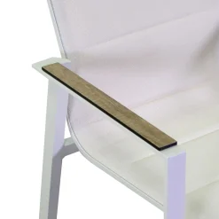 Viadurini in the Garden Metallsessel-Sessel aus Aluminium und Textilene mit Einsatz in den Armlehnen aus HPL - Righello