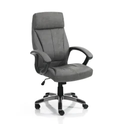 Viadurini Living Bürosessel-Sessel aus Kunstleder in Antikoptik – Rhodium