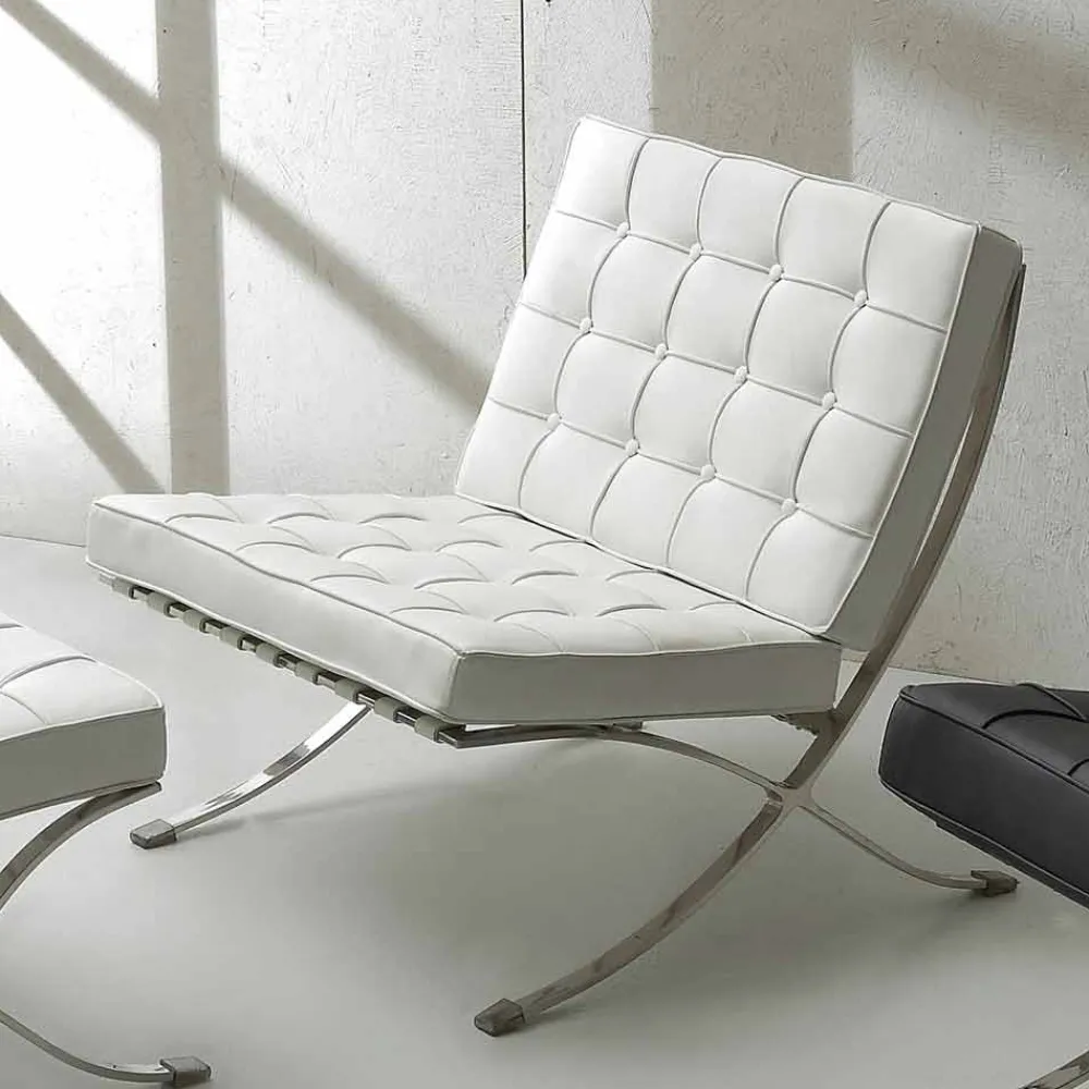 Viadurini Living Moderne Sessel-Sessel aus Kunstleder mit verchromten Gestell Morella