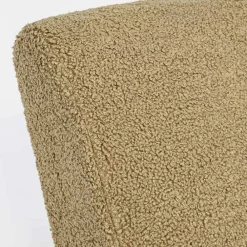 Viadurini Living Klassische Sessel-Sessel mit Armlehnen aus Gummibaumholz und Sitz mit Wolleffekt - Patrizia