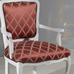 Viadurini Classic Klassische Sessel-Sessel mit Armlehnen und Struktur aus weiß lackiertem Holz, hergestellt in Italien – Cat