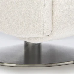 Viadurini Living Aufstehsessel Und Massagesessel-Sessel mit drehbarem Stahlgestell und Fußstütze, hergestellt in Italien – Valentina