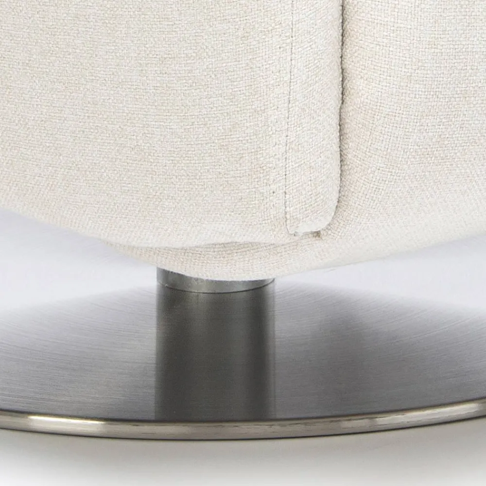 Viadurini Living Aufstehsessel Und Massagesessel-Sessel mit drehbarem Stahlgestell und Fußstütze, hergestellt in Italien – Valentina