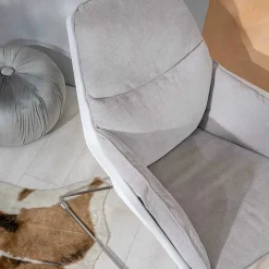 Viadurini Living Moderne Sessel-Sessel mit Metallgestell, Polypropylenstruktur und Stoffkissen - Tablet