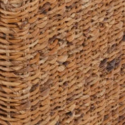 Viadurini in the Garden Sessel Rattan-Sessel mit natürlicher Bananenflechtstruktur und ecrufarbenen Kissen - Dish