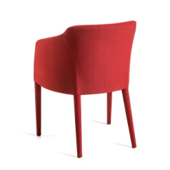 Viadurini Living Moderne Sessel-Sessel mit rotem Stoffbezug, hergestellt in Italien – Fuochi