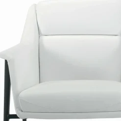 Viadurini Living Moderne Sessel-Sessel mit schwarzer Stahlstruktur und Sitz aus Öko-Leder, hergestellt in Italien – Modena