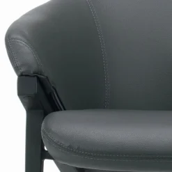 Viadurini Living Moderne Sessel-Sessel mit Stahlstruktur und Graphit-Öko-Ledersitz, hergestellt in Italien – Reggio