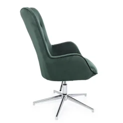 Viadurini Living Moderne Sessel-Sessel mit verstellbarer Struktur aus verchromtem Stahl und Samt - Giulia