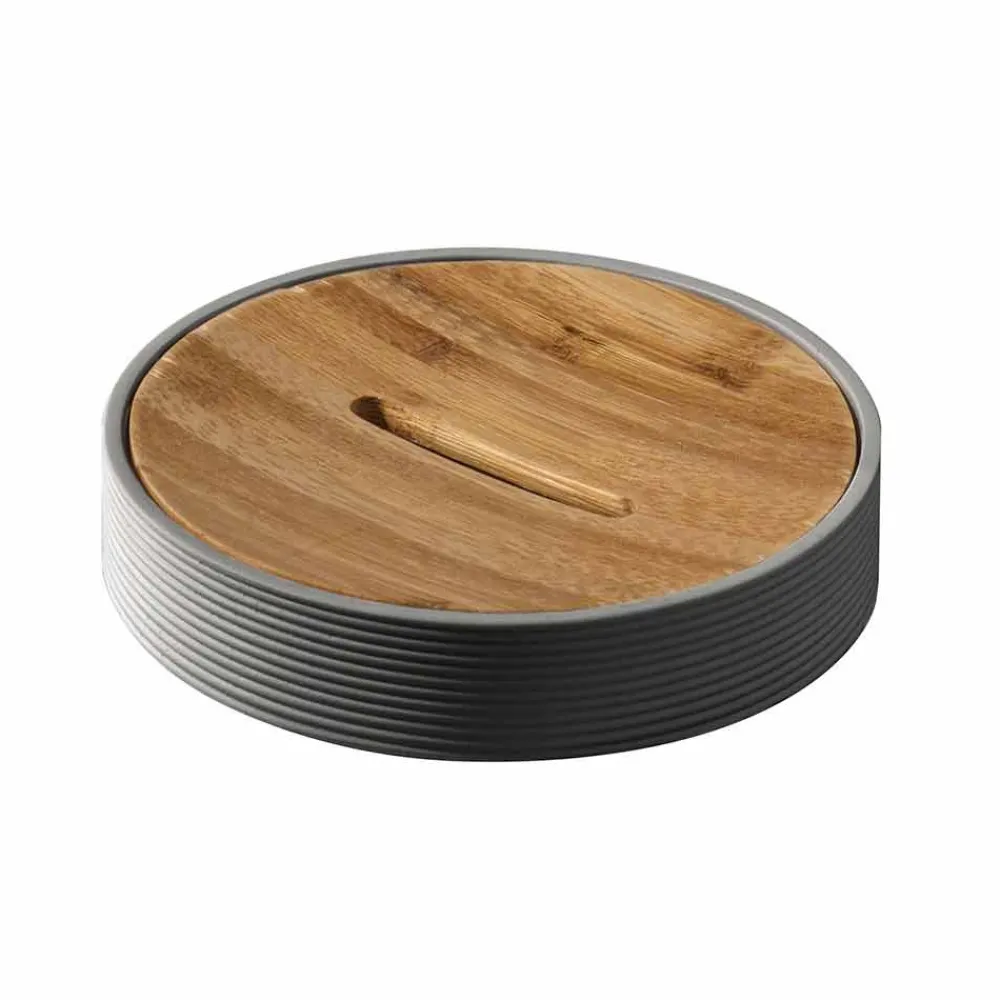 Viadurini Bathroom Badzubehör-Set Arbeitsplatten-Badezimmerzubehör in Weiß oder Grau - Fox Resin