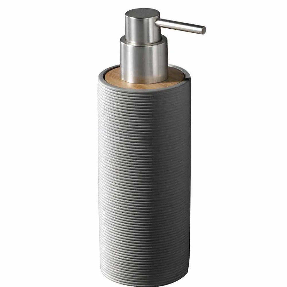 Viadurini Bathroom Badzubehör-Set Arbeitsplatten-Badezimmerzubehör in Weiß oder Grau - Fox Resin