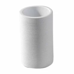 Viadurini Bathroom Badzubehör-Set Arbeitsplatten-Badezimmerzubehör in Weiß oder Grau - Fox Resin