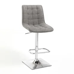 Viadurini Living Küchenhocker-Set aus 2 Hockern mit verchromter Metallstruktur – Indium