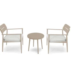 Viadurini in the Garden Metallsessel-Set aus 2 Sesseln mit Aluminiumtisch in verschiedenen Ausführungen - Souvenir