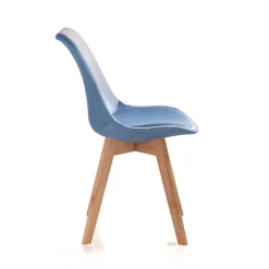 Viadurini Living Moderne Stühle-Set aus 4 Wohnzimmerstühlen mit Holzbeinen – Grouper