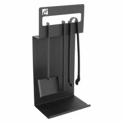 Viadurini Fire Design Kaminbesteck-Set Design Kaminholzset  aus schwarzem Stahl Made in Italy - Ostro