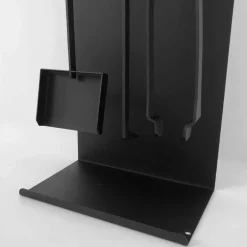 Viadurini Fire Design Kaminbesteck-Set Design Kaminholzset  aus schwarzem Stahl Made in Italy - Ostro