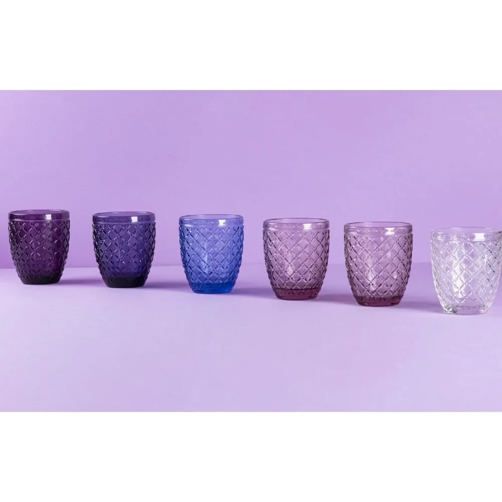 Viadurini Kitchen Gläser Set-Set mit 12 Gläsern 325 ml aus farbiger Glaspaste - Castello