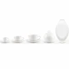 Viadurini Kitchen Tee Set Und Kaffee Set-Set mit 18 Kaffee- und Teetassen mit Zuckerdose und Porzellantablett - Luzern