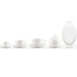 Viadurini Kitchen Tee Set Und Kaffee Set-Set mit 18 Kaffee- und Teetassen mit Zuckerdose und Porzellantablett - Luzern