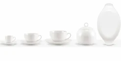 Viadurini Kitchen Tee Set Und Kaffee Set-Set mit 18 Kaffee- und Teetassen mit Zuckerdose und Porzellantablett - Luzern