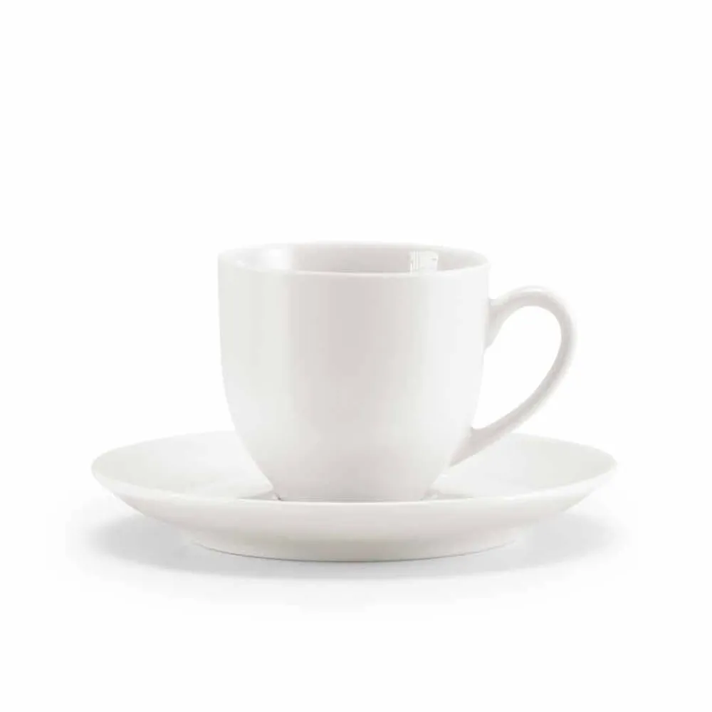 Viadurini Kitchen Tee Set Und Kaffee Set-Set mit 18 Kaffee- und Teetassen mit Zuckerdose und Porzellantablett - Luzern