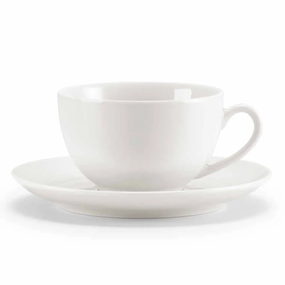 Viadurini Kitchen Tee Set Und Kaffee Set-Set mit 18 Kaffee- und Teetassen mit Zuckerdose und Porzellantablett - Luzern