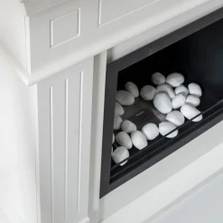 Viadurini Fire Design Zubehör Bioethanol Kamin-Set mit 24 Kieselsteinen aus feuerfestem Gips für die Dekoration von Biokaminen – Smeily