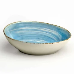 Viadurini Kitchen Teller Set-Set mit 16 modernen Design-Gerichten aus elegantem farbigem Steinzeug - Simba