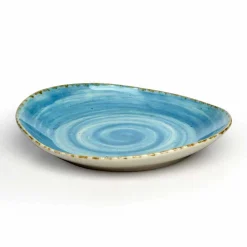 Viadurini Kitchen Teller Set-Set mit 16 modernen Design-Gerichten aus elegantem farbigem Steinzeug - Simba