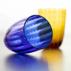 Viadurini Kitchen Gläser Set-Set mit 12 modernen Farbglas-Designgläsern für Wasser - Botswana